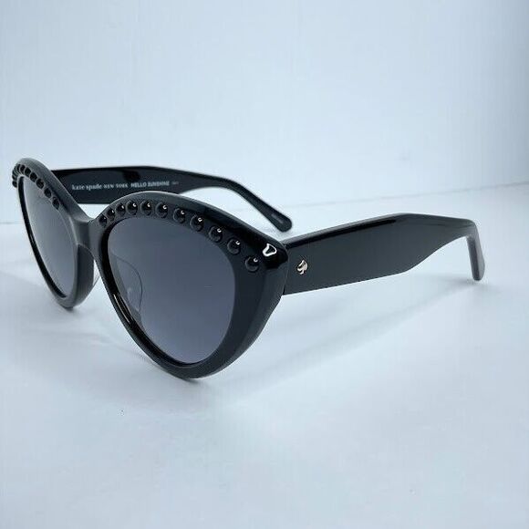 Kate Spade Sunglasses Black JUNI / S PEARL 80790  100% Authentic 55 18 140 FRAME - Picture 1 of 7